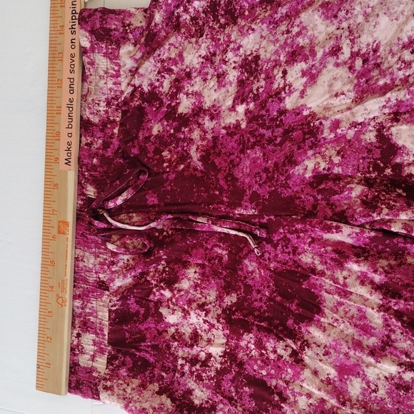 Jenni Pajama Set Women's S‎ Pink Tie Dye Long Sleeve Notch Collar Soft Lounge - Picture 9 of 10